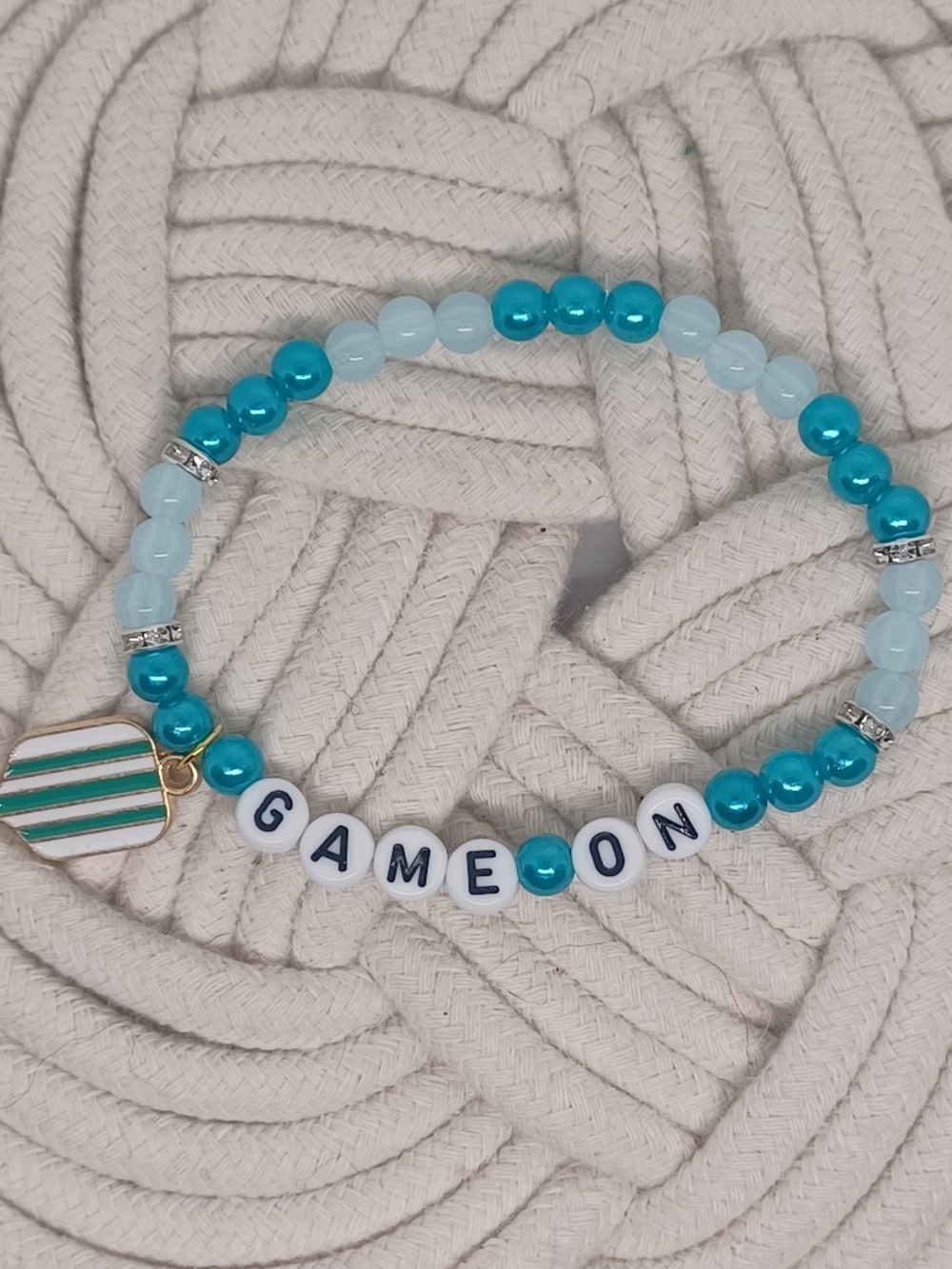 Pickleball Charm Bracelet- Game On